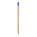 Absteckpfahl Hartholz 20 x 48 mm mit Bleistiftspitze, feingesägt - blauer Kopf