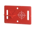 Meterriss- und Vermessungsplaketten Fadenkreuz rot