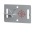 Meterriss- und Vermessungsplaketten Fadenkreuz grau  selbsklebend - RS41g