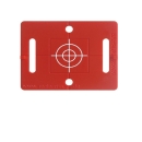 Vermessungsplakette mit Fadenkreuz rot - RS70r