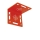 Winkel-Vermessungs-Plakette mit 4 Fadenkreuzen rot - RS100r