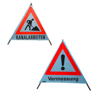 Nestle Warnpyramide retroreflektierend Achtungszeichen bzw. Schaufelmann