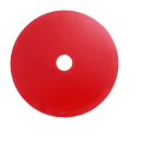 Alu-Gravurplatte für Vermarkungsnagel Rot ohne Gravur